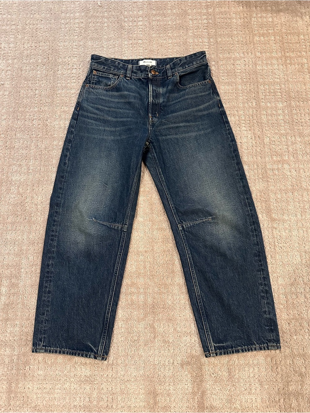Madewell Women’s Darted Barrel Jean Dark Wash